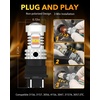 image:imageOXILAM 2026 Upgraded 7440 LED Bulb Amber with Fan CANBUS Error Free 4000LM 600 Brighter Turn Signal Light Anti Hyper Flash T20 7441 W21W WY21W 7440NA Blinker Bulb Replacement Pack of 2WhiteYellow