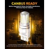 image:imageOXILAM 2026 Upgraded 7440 LED Bulb Amber with Fan CANBUS Error Free 4000LM 600 Brighter Turn Signal Light Anti Hyper Flash T20 7441 W21W WY21W 7440NA Blinker Bulb Replacement Pack of 2Xenon White