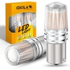 image:imageOXILAM 2026 Upgraded 7440 LED Bulb Amber with Fan CANBUS Error Free 4000LM 600 Brighter Turn Signal Light Anti Hyper Flash T20 7441 W21W WY21W 7440NA Blinker Bulb Replacement Pack of 2Amber Yellow