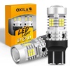 image:imageOXILAM 2026 Upgraded 7440 LED Bulb Amber with Fan CANBUS Error Free 4000LM 600 Brighter Turn Signal Light Anti Hyper Flash T20 7441 W21W WY21W 7440NA Blinker Bulb Replacement Pack of 2Xenon White