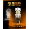 image:imageOXILAM 2026 Upgraded 7440 LED Bulb Amber with Fan CANBUS Error Free 4000LM 600 Brighter Turn Signal Light Anti Hyper Flash T20 7441 W21W WY21W 7440NA Blinker Bulb Replacement Pack of 2Xenon White