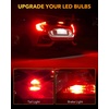 image:imageOXILAM 2026 Upgraded 7440 LED Bulb Amber with Fan CANBUS Error Free 4000LM 600 Brighter Turn Signal Light Anti Hyper Flash T20 7441 W21W WY21W 7440NA Blinker Bulb Replacement Pack of 2Brilliant Red
