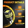 image:imageOXILAM 2026 Upgraded 7440 LED Bulb Amber with Fan CANBUS Error Free 4000LM 600 Brighter Turn Signal Light Anti Hyper Flash T20 7441 W21W WY21W 7440NA Blinker Bulb Replacement Pack of 2Xenon White