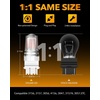 image:imageOXILAM 2026 Upgraded 7440 LED Bulb Amber with Fan CANBUS Error Free 4000LM 600 Brighter Turn Signal Light Anti Hyper Flash T20 7441 W21W WY21W 7440NA Blinker Bulb Replacement Pack of 2Brilliant Red