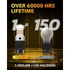 image:imageOXILAM 2026 Upgraded 7440 LED Bulb Amber with Fan CANBUS Error Free 4000LM 600 Brighter Turn Signal Light Anti Hyper Flash T20 7441 W21W WY21W 7440NA Blinker Bulb Replacement Pack of 2WhiteYellow