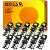 image:imageOXILAM 2026 Upgraded 7440 LED Bulb Amber with Fan CANBUS Error Free 4000LM 600 Brighter Turn Signal Light Anti Hyper Flash T20 7441 W21W WY21W 7440NA Blinker Bulb Replacement Pack of 2Xenon White