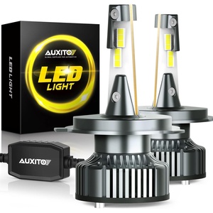 image:imageAUXITO H4 9003 HB2 LED Bulbs 700 Brighter 6500K White Replacement for 9003H4 Halogen Bulb HB2 Fog Lights Canbus Plug and Play Pack of 2