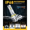 image:imageAUXITO 9006 Bulb  900 Brighter 6500K White Direct Fit Mini Size HassleFree Plug amp Play Extended Lifespan FlickerFree Operation Pack of 29005HB3