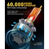 image:imageAUXITO 9006 Bulb  900 Brighter 6500K White Direct Fit Mini Size HassleFree Plug amp Play Extended Lifespan FlickerFree Operation Pack of 29006HB4