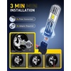 image:imageAUXITO 9006 Bulb  900 Brighter 6500K White Direct Fit Mini Size HassleFree Plug amp Play Extended Lifespan FlickerFree Operation Pack of 2H1