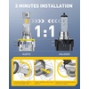 image:imageAUXITO 9006 Bulb  900 Brighter 6500K White Direct Fit Mini Size HassleFree Plug amp Play Extended Lifespan FlickerFree Operation Pack of 2H11BYellow