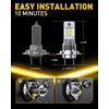image:imageAUXITO 9006 Bulb  900 Brighter 6500K White Direct Fit Mini Size HassleFree Plug amp Play Extended Lifespan FlickerFree Operation Pack of 2H7