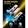 image:imageAUXITO 9006 Bulb  900 Brighter 6500K White Direct Fit Mini Size HassleFree Plug amp Play Extended Lifespan FlickerFree Operation Pack of 2H7