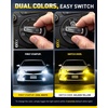 image:imageAUXITO 9006 HB4 LED Switchback Bulb 6500K Cool White  3000K Amber Yellow Switchable 90000LM High Lumen Output Plug and Play FlickerFree Durable Works with 99 Vehicles 2 Pack