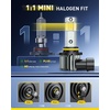 image:imageAUXITO 9006 HB4 LED Switchback Bulb 6500K Cool White  3000K Amber Yellow Switchable 90000LM High Lumen Output Plug and Play FlickerFree Durable Works with 99 Vehicles 2 Pack