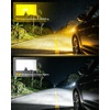 image:imageAUXITO 9006 HB4 LED Switchback Bulb 6500K Cool White  3000K Amber Yellow Switchable 90000LM High Lumen Output Plug and Play FlickerFree Durable Works with 99 Vehicles 2 Pack