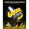 image:imageAUXITO M3S 9005 Bulbs 50000LM UltraBright HB3 9005 Light Direct Insert 3 Mins Installation 60000Hrs Long Lifespan No Flicker 99 Compatibility Pack of 2