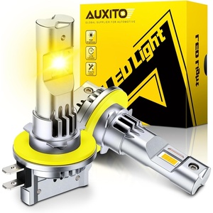 image:imageAUXITO 9006 Bulb  900 Brighter 6500K White Direct Fit Mini Size HassleFree Plug amp Play Extended Lifespan FlickerFree Operation Pack of 2H11BYellow