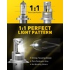 image:imageAUXITO 9004 Bulb 1000 Brighter 11 Mini Size No Adapter Needed 5 Min Quick Install No Flicker 99 Compatibility Pack of 29003H4