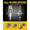 image:imageAUXITO 9004 Bulb 1000 Brighter 11 Mini Size No Adapter Needed 5 Min Quick Install No Flicker 99 Compatibility Pack of 29003H4