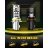 image:imageAUXITO 9004 Bulb 1000 Brighter 11 Mini Size No Adapter Needed 5 Min Quick Install No Flicker 99 Compatibility Pack of 29004Hb1