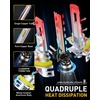 image:imageAUXITO 9004 Bulb 1000 Brighter 11 Mini Size No Adapter Needed 5 Min Quick Install No Flicker 99 Compatibility Pack of 2H8H9H11