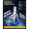 image:imageAUXITO 80000LM H11H8 LED Switchback Bulbs 11 Mini Size H11 LED Fog Light Bulbs 6500K amp 3000K Dual Color Driving Lamps No Polarity PlugandPlay 60000H LifetimeHB49006