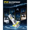 image:imageAUXITO 80000LM H11H8 LED Switchback Bulbs 11 Mini Size H11 LED Fog Light Bulbs 6500K amp 3000K Dual Color Driving Lamps No Polarity PlugandPlay 60000H LifetimeH11BWhite
