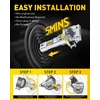 image:imageAUXITO 80000LM H11H8 LED Switchback Bulbs 11 Mini Size H11 LED Fog Light Bulbs 6500K amp 3000K Dual Color Driving Lamps No Polarity PlugandPlay 60000H LifetimeH11B