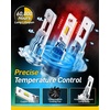 image:imageAUXITO 80000LM H11H8 LED Switchback Bulbs 11 Mini Size H11 LED Fog Light Bulbs 6500K amp 3000K Dual Color Driving Lamps No Polarity PlugandPlay 60000H LifetimeH7