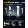 image:imageAUXITO 80000LM H11H8 LED Switchback Bulbs 11 Mini Size H11 LED Fog Light Bulbs 6500K amp 3000K Dual Color Driving Lamps No Polarity PlugandPlay 60000H LifetimeH1