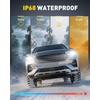 image:imageAUXITO 80000LM H11H8 LED Switchback Bulbs 11 Mini Size H11 LED Fog Light Bulbs 6500K amp 3000K Dual Color Driving Lamps No Polarity PlugandPlay 60000H LifetimeH11 Dual Color