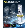 image:imageAUXITO 80000LM H11H8 LED Switchback Bulbs 11 Mini Size H11 LED Fog Light Bulbs 6500K amp 3000K Dual Color Driving Lamps No Polarity PlugandPlay 60000H Lifetime9007HB5