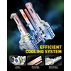 image:imageAUXITO 80000LM H11H8 LED Switchback Bulbs 11 Mini Size H11 LED Fog Light Bulbs 6500K amp 3000K Dual Color Driving Lamps No Polarity PlugandPlay 60000H LifetimeHB49006