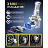 image:imageAUXITO 80000LM H11H8 LED Switchback Bulbs 11 Mini Size H11 LED Fog Light Bulbs 6500K amp 3000K Dual Color Driving Lamps No Polarity PlugandPlay 60000H LifetimeHB49006