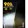 image:imageAUXITO 80000LM H11H8 LED Switchback Bulbs 11 Mini Size H11 LED Fog Light Bulbs 6500K amp 3000K Dual Color Driving Lamps No Polarity PlugandPlay 60000H LifetimeH1