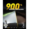 image:imageAUXITO 80000LM H11H8 LED Switchback Bulbs 11 Mini Size H11 LED Fog Light Bulbs 6500K amp 3000K Dual Color Driving Lamps No Polarity PlugandPlay 60000H LifetimeH139008