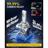 image:imageAUXITO 80000LM H11H8 LED Switchback Bulbs 11 Mini Size H11 LED Fog Light Bulbs 6500K amp 3000K Dual Color Driving Lamps No Polarity PlugandPlay 60000H Lifetime9006HB4