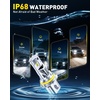 image:imageAUXITO 80000LM H11H8 LED Switchback Bulbs 11 Mini Size H11 LED Fog Light Bulbs 6500K amp 3000K Dual Color Driving Lamps No Polarity PlugandPlay 60000H Lifetime9007HB5