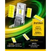image:imageAUXITO 80000LM H11H8 LED Switchback Bulbs 11 Mini Size H11 LED Fog Light Bulbs 6500K amp 3000K Dual Color Driving Lamps No Polarity PlugandPlay 60000H LifetimeH7