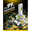 image:imageAUXITO 80000LM H11H8 LED Switchback Bulbs 11 Mini Size H11 LED Fog Light Bulbs 6500K amp 3000K Dual Color Driving Lamps No Polarity PlugandPlay 60000H Lifetime9005HB3