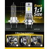 image:imageAUXITO 80000LM H11H8 LED Switchback Bulbs 11 Mini Size H11 LED Fog Light Bulbs 6500K amp 3000K Dual Color Driving Lamps No Polarity PlugandPlay 60000H LifetimeH7