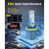 image:imageAUXITO 80000LM H11H8 LED Switchback Bulbs 11 Mini Size H11 LED Fog Light Bulbs 6500K amp 3000K Dual Color Driving Lamps No Polarity PlugandPlay 60000H LifetimeH11 Dual Color