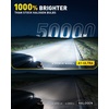 image:imageAUXITO 80000LM H11H8 LED Switchback Bulbs 11 Mini Size H11 LED Fog Light Bulbs 6500K amp 3000K Dual Color Driving Lamps No Polarity PlugandPlay 60000H Lifetime9007HB5