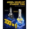 image:imageAUXITO 80000LM H11H8 LED Switchback Bulbs 11 Mini Size H11 LED Fog Light Bulbs 6500K amp 3000K Dual Color Driving Lamps No Polarity PlugandPlay 60000H LifetimeH11B