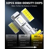 image:imageAUXITO H11 LED Bulb H8 H9 H16 80000LM 6500K Cool White EMC Protection PlugNPlay Real 11 Halogen Size Fog Lights Pack of 26500K Cool White