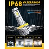 image:imageAUXITO H11 LED Bulb H8 H9 H16 80000LM 6500K Cool White EMC Protection PlugNPlay Real 11 Halogen Size Fog Lights Pack of 26500K Cool White