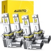 image:imageAUXITO H11 LED Bulb H8 H9 H16 80000LM 6500K Cool White EMC Protection PlugNPlay Real 11 Halogen Size Fog Lights Pack of 2White