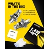 image:imageAUXITO Upgraded H4 9003 Bulb 80000LM 15X Brighter 6500K White 2PCS  80K Super Bright 60K Long Life Service 9003 Halogen Replacement H4 Fog Replacement 5 Min Install
