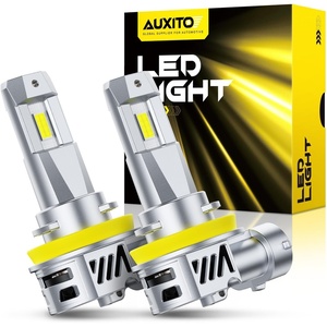 image:imageAUXITO 80000LM H11H8 LED Switchback Bulbs 11 Mini Size H11 LED Fog Light Bulbs 6500K amp 3000K Dual Color Driving Lamps No Polarity PlugandPlay 60000H LifetimeH11H8H9